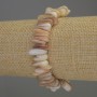 Brățară din sidef, cioburi, diametrul 12–15×2–5 mm, lungime 18 cm, elastică