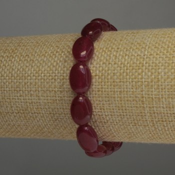 Brățară cu turmalin, ovală, diametrul 14×10 mm, lungimea 18 cm, pe elastic