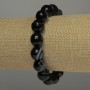 Brățară din agat facetat, mărgele de 12 mm, lungime 18 cm, elastic