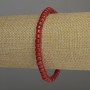 Brățară coral rondel, diametru 5,5×3,5 mm, lungime 18 cm, pe elastic