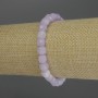 Brățară din ametist lavandă, cuburi fațetate, diametrul 6,5 mm, lungime 18 cm, elastică