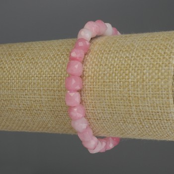 Brățară din turmalin cu cuburi tăiate, diametrul 7 mm, lungime 18 cm, pe elastic