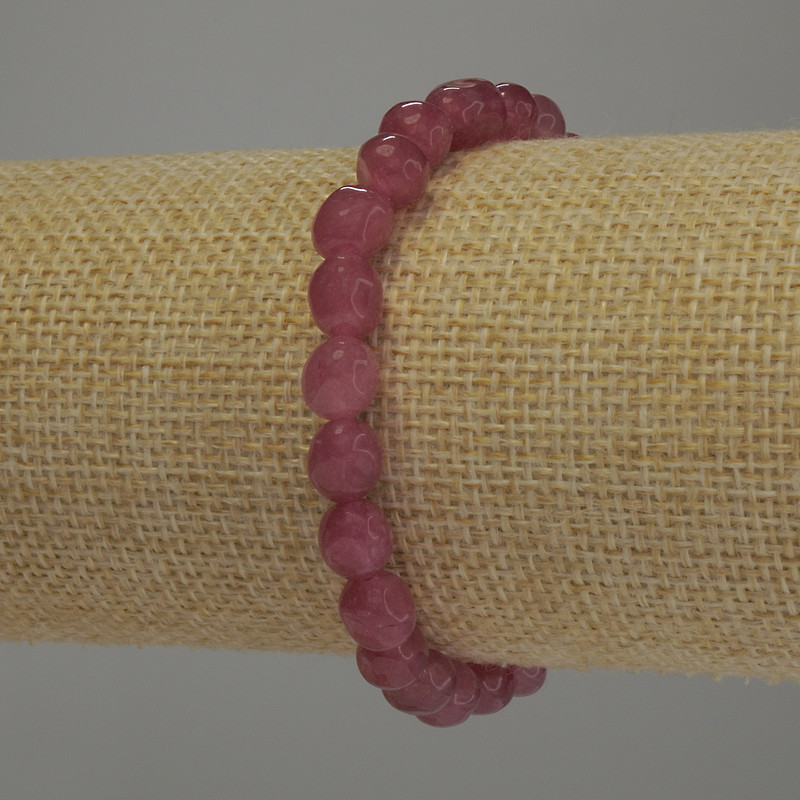 Brățară din turmalin discuri, diametru 8x7 mm, lungime 18 cm, pe elastic
