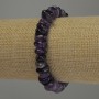 Brățară din ametist șlefuit, diametrul 8–11×4 mm, lungime 18 cm, pe elastic