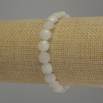 Brățară din adularit, monede tăiate, diametrul 8 mm, lungime 18 cm, pe elastic