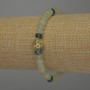 Brățară din onix, formă rondel, 6x4 mm, lungime aproximativă 18 cm, pe elastic