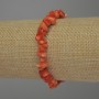 Brățară din coral portocaliu, fragmente, diametrul 6–10 × 3–5 mm, lungime 18 cm, elastic