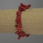 Brățară din fragmente de coral, diametrul 6-20×3-5 mm, lungimea 18 cm, elastică