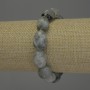 Brățară din labradorit, fațetată, diametrul 15–17×12 mm, lungime 18 cm, elastică
