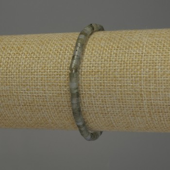 Brățară din labradorit rondel, diametrul 4×2 mm, lungime 18 cm, extensibilă