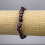 Brățară din granat facetat, diametru 8-11×8 mm, lungime 18 cm, pe elastic