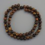 Mărgele pe șnur, ochiul de tigru, diametru 6 mm ±, lungime 38 cm ±
