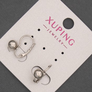Cercei Xuping rodiu 6×15 mm