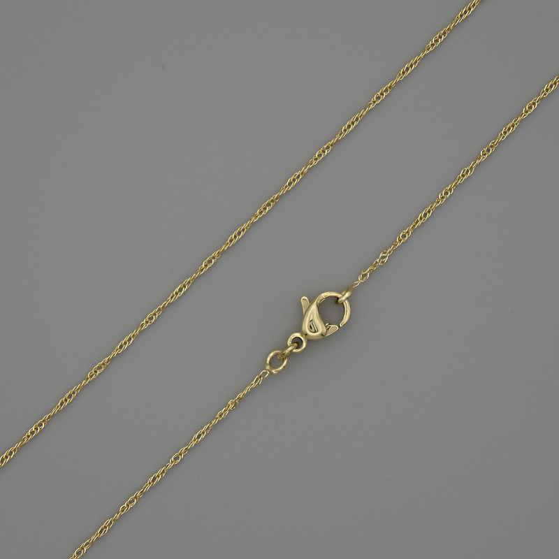 Colier Xuping placat cu aur 18K, grosime 0,5 mm, lungime 48 cm