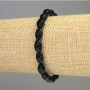 Brățară din agat, formă boabă, diametrul 12×8 mm, lungime 18 cm, pe elastic
