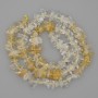 Mărgele din citrin mărunți, diametrul 5-10×3-6 mm, lungime 40 cm, pe fir