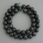 Mărgele din fuksit smarald (muscovit), rotunde, diametrul 10 mm ±, pe șnur, lungime 39 cm+