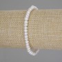 Brățară cu perle de râu, diametrul 5×3 mm, lungime 18 cm (elastic)