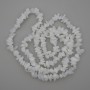 Mărgele din piatră lunară – granule, diametru 7–14×4–6 mm, lungime 76 cm, pe fir