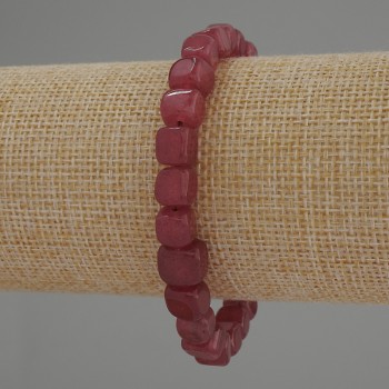 Brățară cu turmalină cubică, diametrul 7×7 mm, lungime 18 cm, elastică