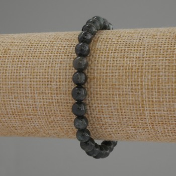 Brățară din fuchsit smaragd (muscovit) – mărgele netede, diametru 6,5 mm, lungime 18 cm, elastic