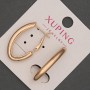 Cercei Xuping, diametru 8 mm, lungime 27 mm, placare cu aur 18K