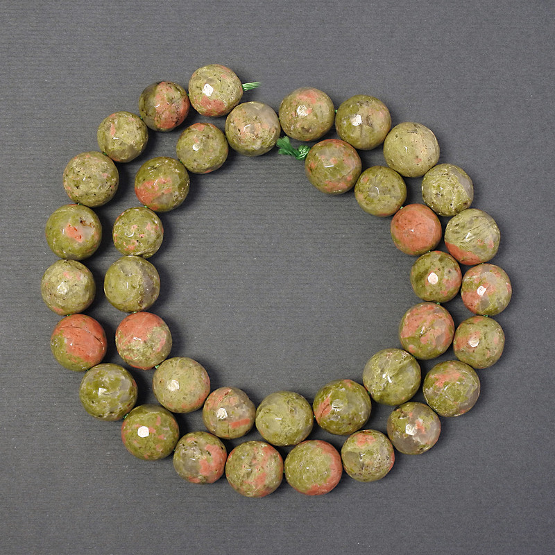 Mărgele jasper heliotrop, fațetate, 10 mm, pe șnur, lungime aproximativă 39 cm
