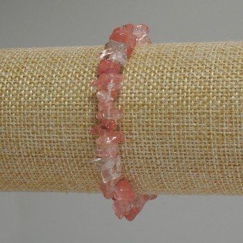 Brățară din calcedonie – fragmente, diametrul 5-10×2-4 mm, lungime 18 cm, extensibilă