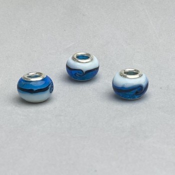 Mărgea Pandora din plastic, dimensiuni 14×10 mm, diametrul găurii 4,5 mm, ambalate în 6 bucăți