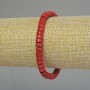Brățară din coral artificial rondel 6x4 mm, lungime 18 cm, pe elastic