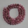 Mărgele de turmalină facetate, de 6 mm, pe șnur, lungime aproximativă de 37 cm