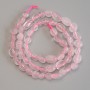 Mărgele din cuarț roz, fațetate, diametrul 6-8×6 mm, lungime 39 cm ± pe șnur