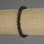 Brățară cu turmalină, mărgele tăiate, diametrul de 6 mm, lungime 18 cm (elastic)