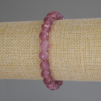 Brățară din turmalin, mărgele facetate, diametrul de 8 mm, lungime 18 cm (elastic)