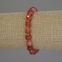 Brățară din agată tăiată în formă de cub, diametru 6,5×6,5 mm, mărgele de 3 mm, lungime 18 cm, elastic