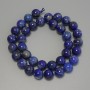 Mărgele din lazurit, sferice netede, 10,5 mm, pe fir, lungime 38 cm+