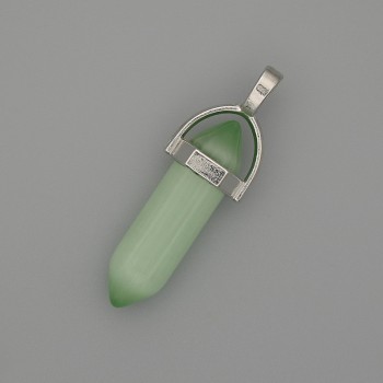 Pandantiv Ochi de pisică în formă hexagonală din cristal 8×31×41 mm+