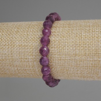Brățară din turmalin, bile facetate, diametrul 8 mm +/-, lungimea 18 cm +/-, elastică