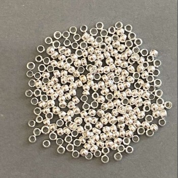 Fixatoare crimpe «zahipi», diametrul 2,5 mm, culoare metalului «argintiu», 8 g