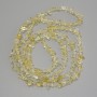 Mărgele de citrin – firimituri, diametrul 5-8×2-3 mm, lungime 78 cm pe șnur