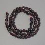 Mărgele din granat fațetate, diametru 5-9×5-6 mm, lungime 40 cm ± pe fir