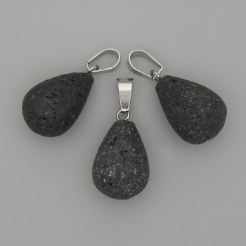 Pandantiv Picătură de lavă 19×13 mm, lungime 29 mm