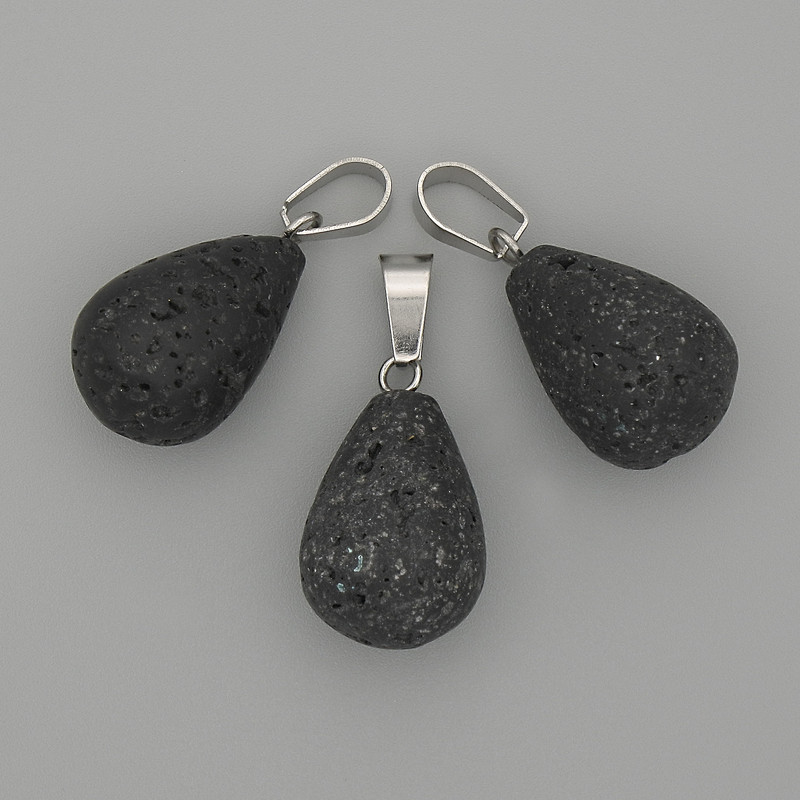 Pandantiv Picătură de lavă 19×13 mm, lungime 29 mm