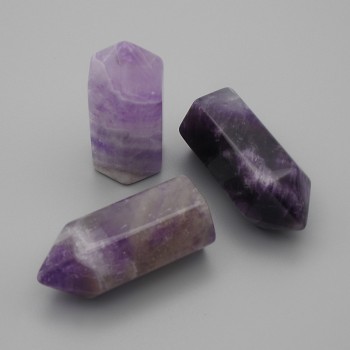 Creion suvenir din ametist natural, diametru 36x16 mm (preț per bucată)