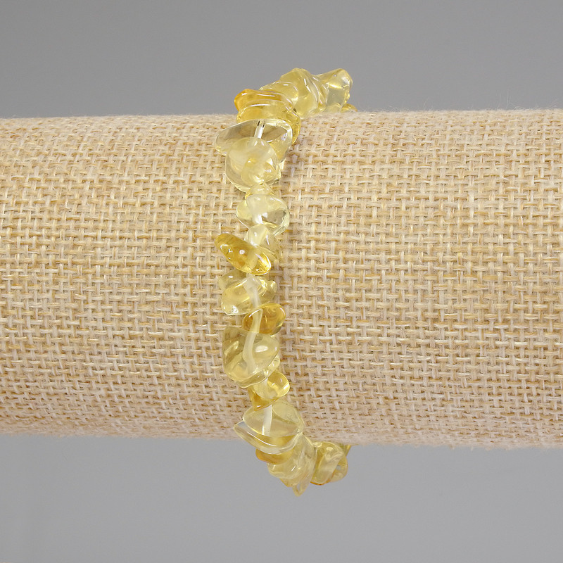 Brățară cu citrin – cioburi, diametrul 6-11×3-6 mm, lungime 18 cm, elastic
