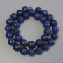 Mărgele din lazurit, bile netede, diametru 12 mm ±, pe șnur, lungime 38 cm+