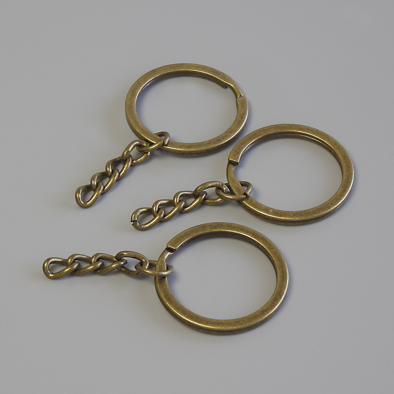 Preț pentru ambalaj /10 buc. Bază pentru breloc inel, diametrul 28 mm, lungime 5 cm +/-