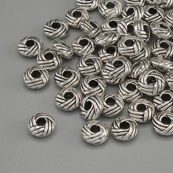 Furnitură pentru mărgele – inserție, culoare metalică argintie, diametru 5×2,5 mm, gaură 2 mm, ambalaj 20 g (~56 buc.)