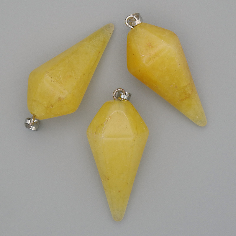 Pandantiv „Pendul” Citrin 38x28x14mm+