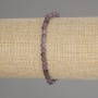 Brățară din ametist, mărgele tăiate, diametrul 4 mm, lungime 18 cm, elastic